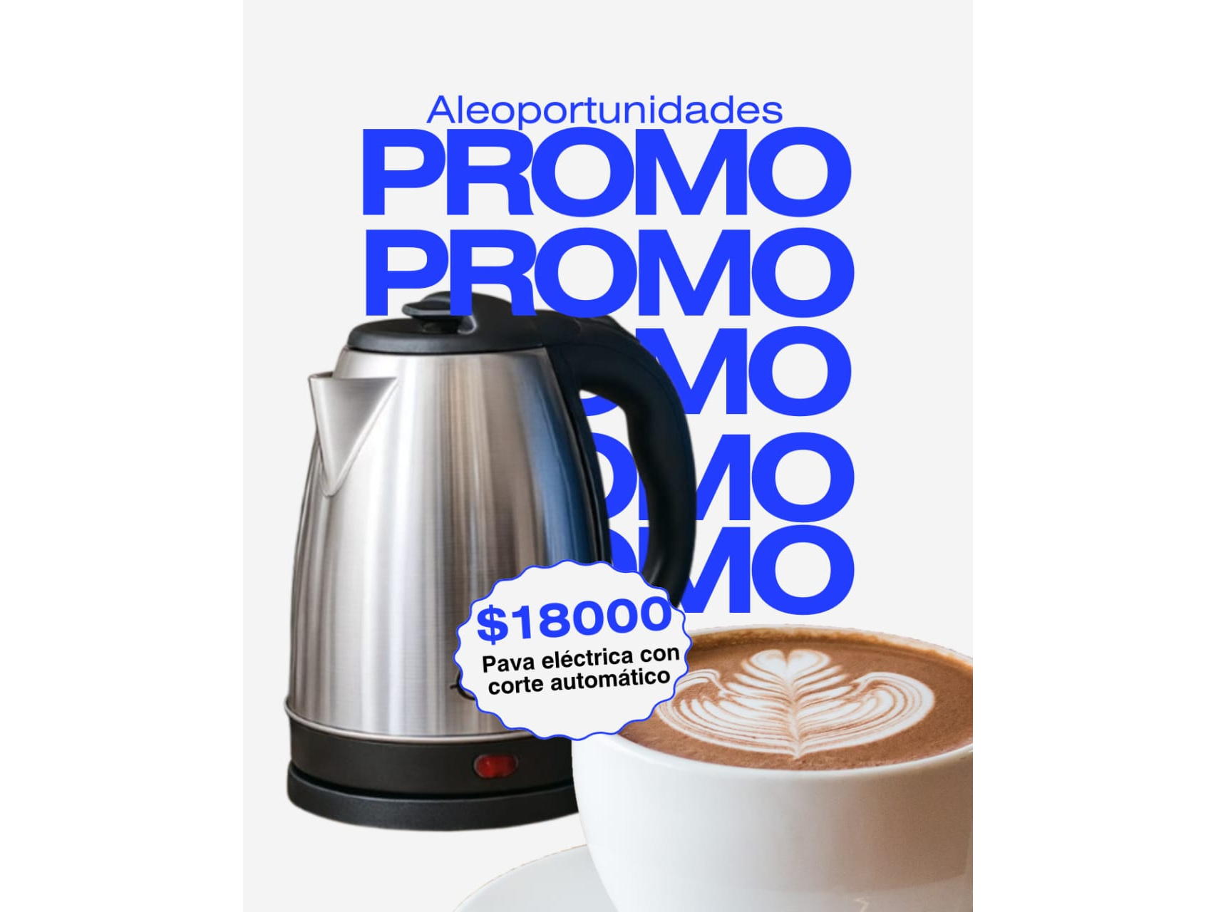 Pava Eléctrica de acero 2 lt.