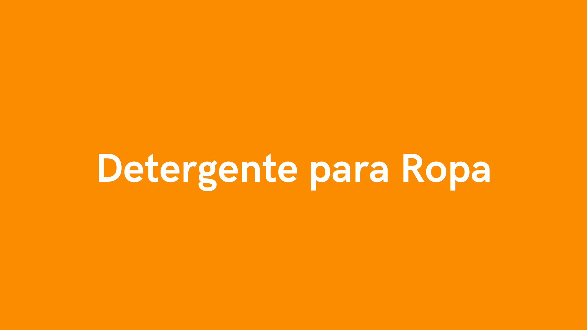 Detergente para Ropa