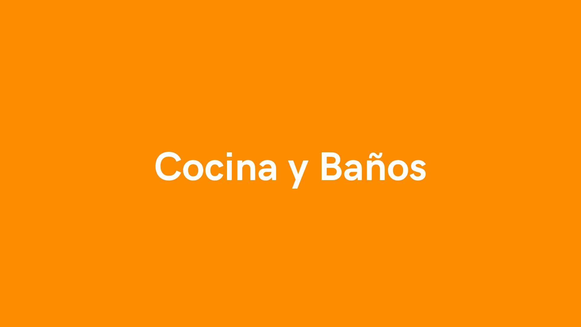 Cocina y Baños