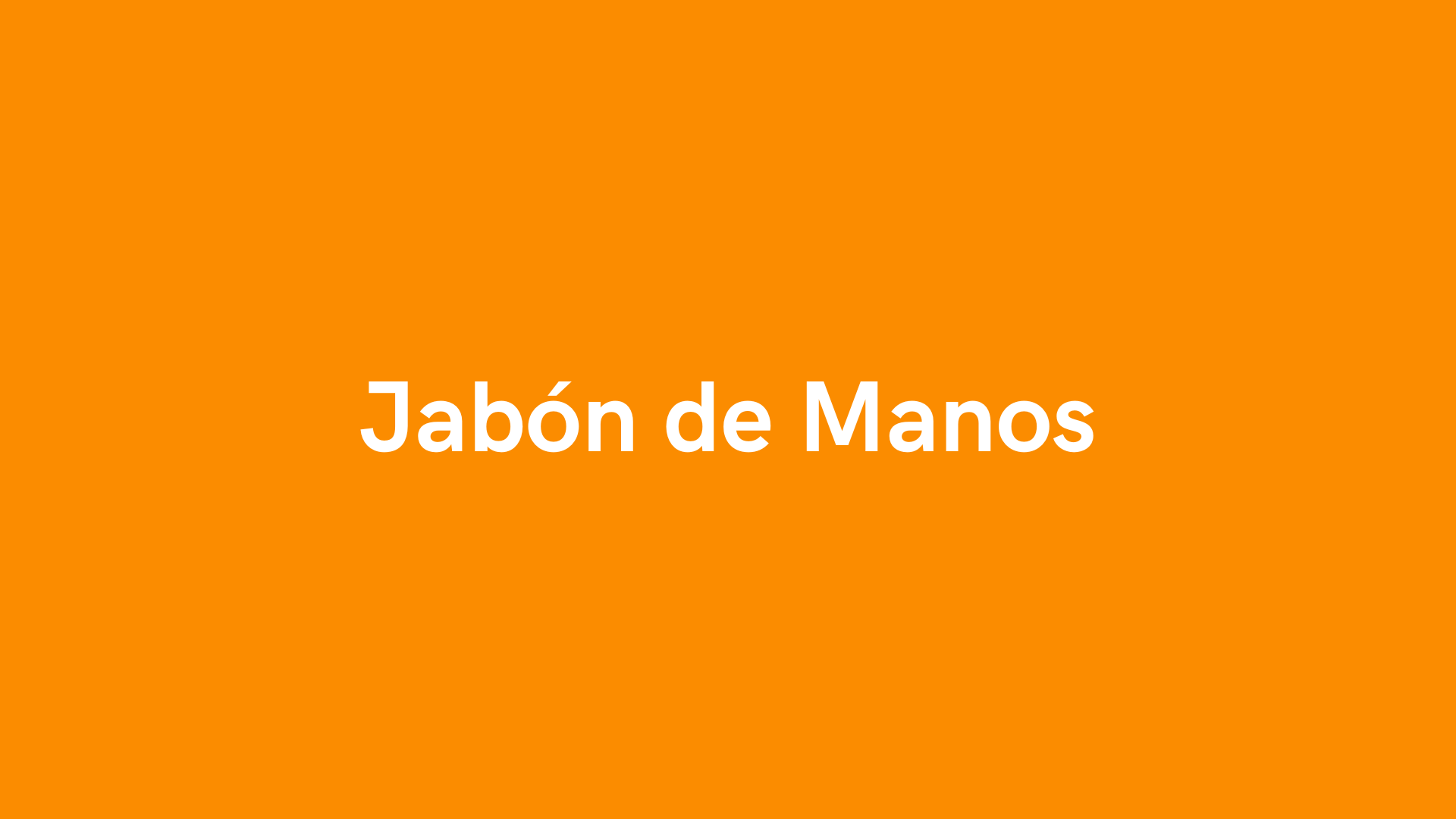 Jabón de Manos