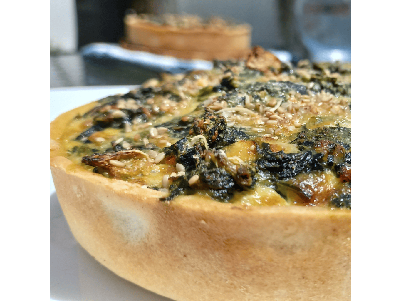 Tarta de acelga y parmesano