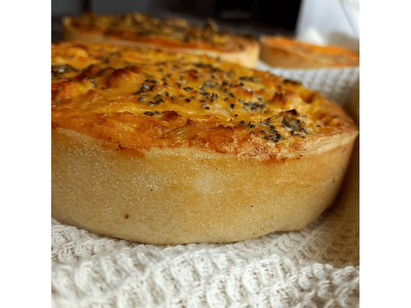 Tarta de choclo y queso port salut
