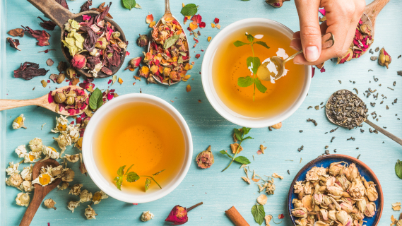 Hierbas, tisanas y té