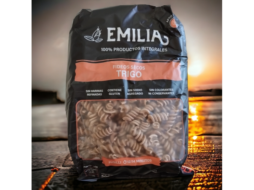 fideos Fussili integral x 500 grs