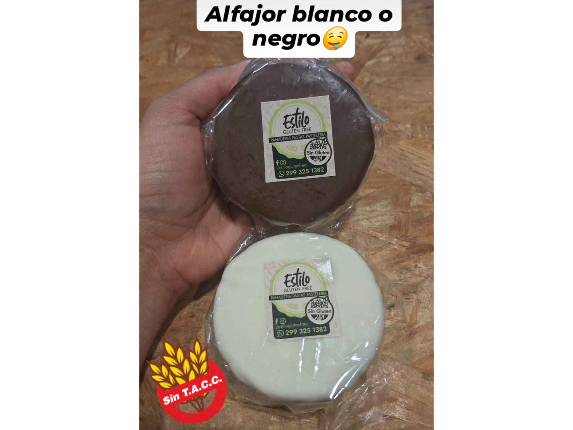 Alfajor con cobertura de chocolate