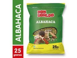 Albahaca Don ubaldo x 25 grs