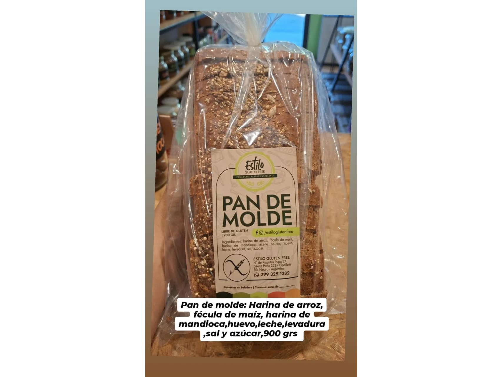 Pan negro de molde x 900 grs