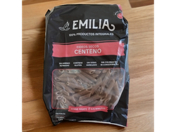 Fideos integrales de centeno penne rigate x 500