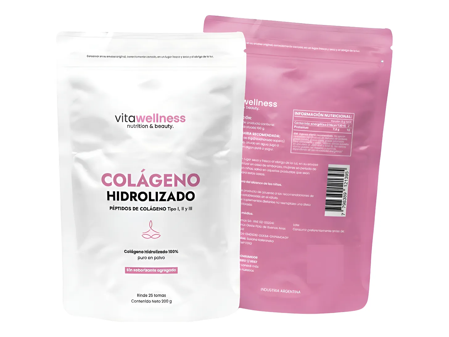 colágeno hidrolizado en polvo  x 200 grs Vitawellness