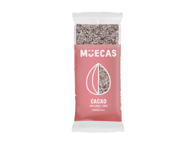 Barra De Cereal Muecas Cacao Avellana Y Coco de PACHAMÍA ALMACÉN SALUDABLE