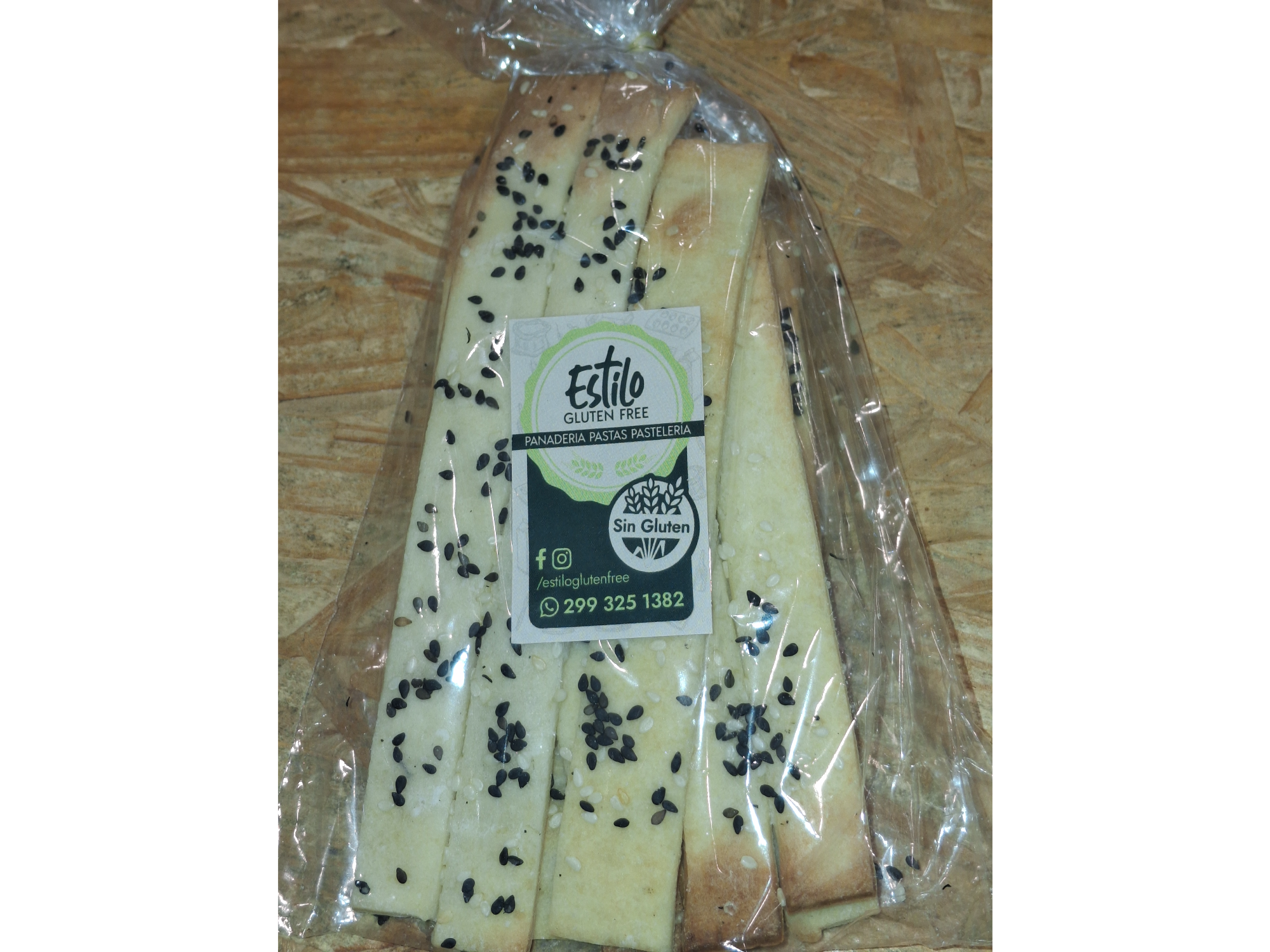 Grisines con semillas de sésamo