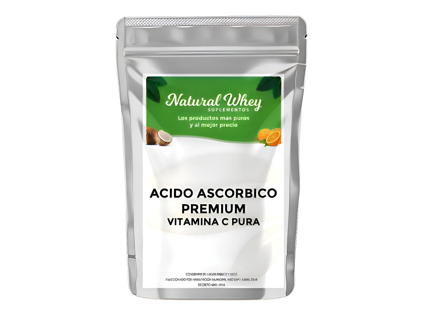 Ácido ascorbico, vitamina C en polvo x 100 grs