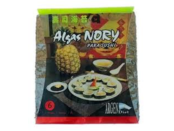 Algas nory para sushi x 6 unid