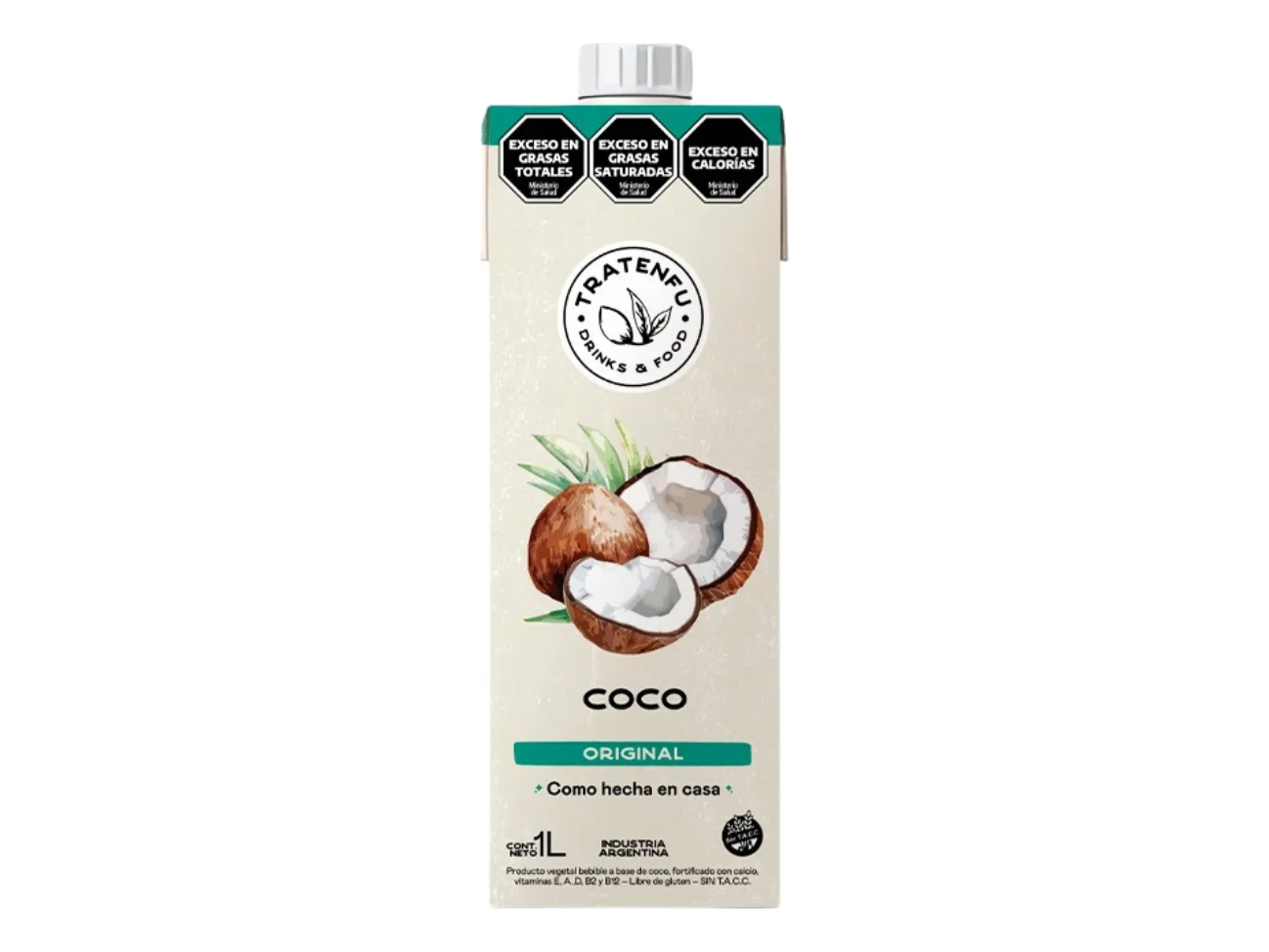 Tratenfu bebida de coco x 1 L