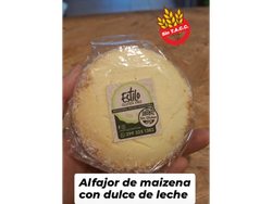 Alfajor de maizena y dulce de leche