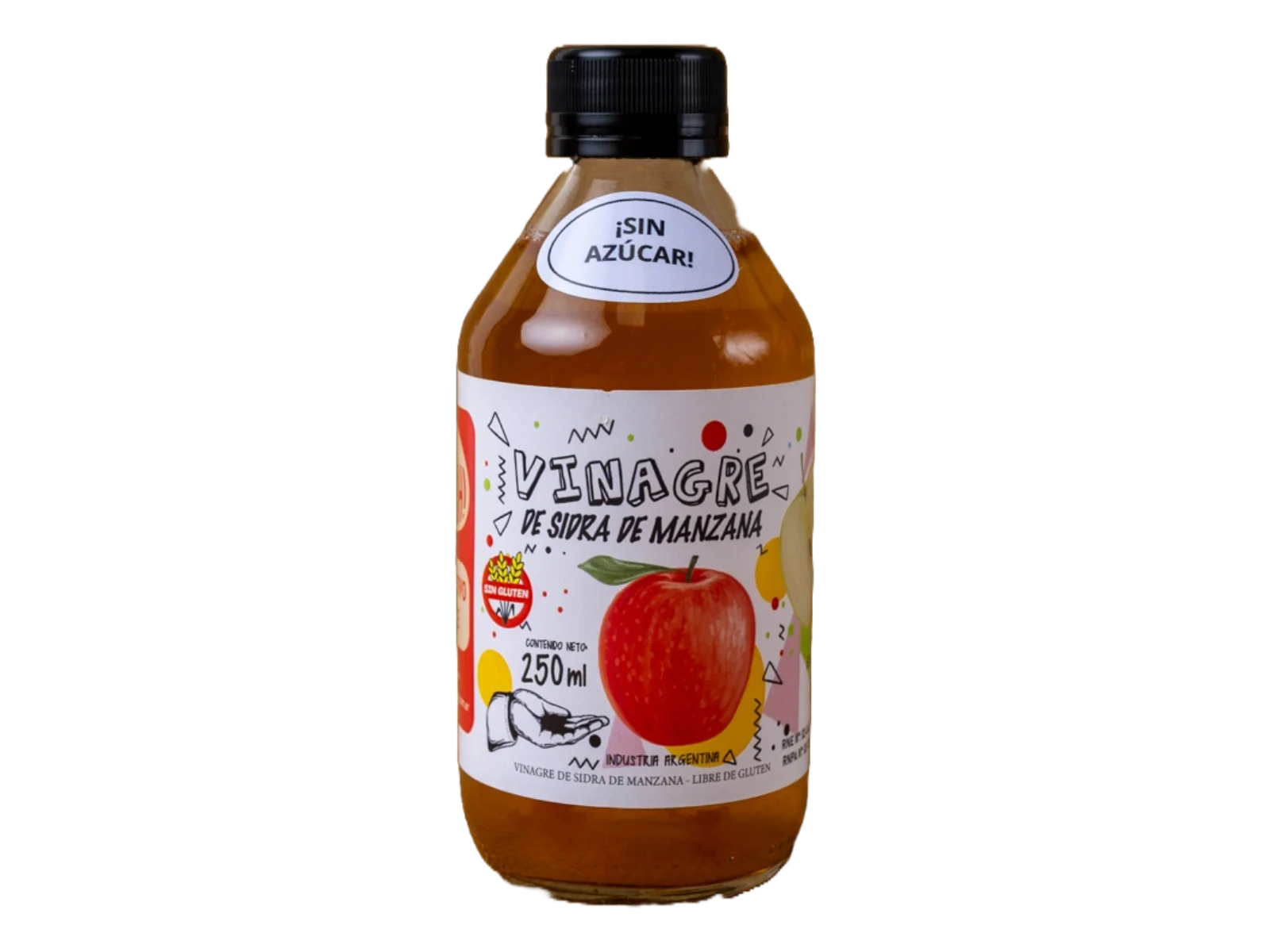Vinagre de manzana sin azucar x 250 ml
