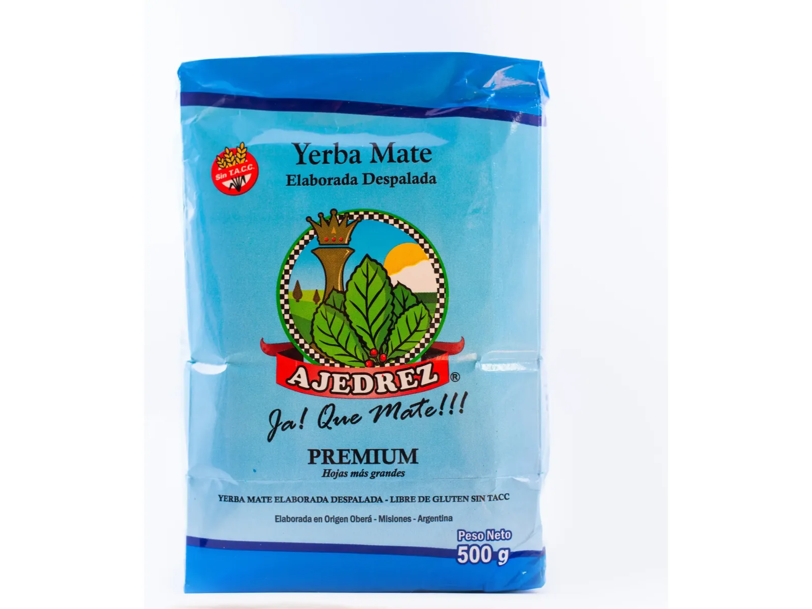 Yerba Mate Ajedrez Despalada Hojas Grandes 500 Gr