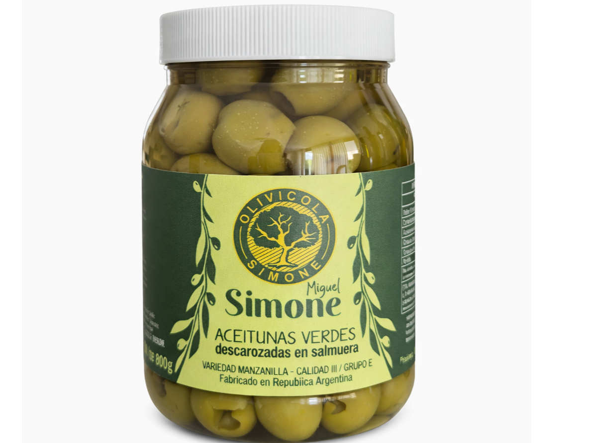 Aceitunas verdes descarozadas SIMONE 800 gr