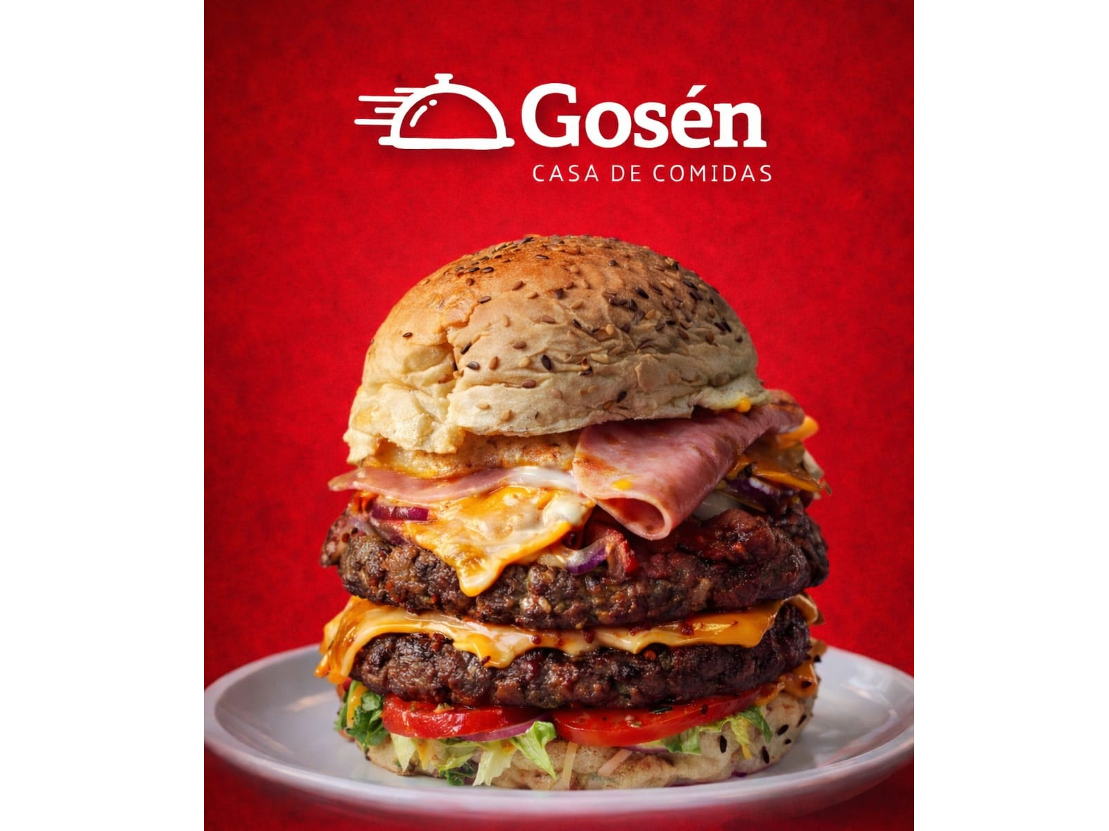 Hamburguesa SUPER GOSEN + Papas fritas X3