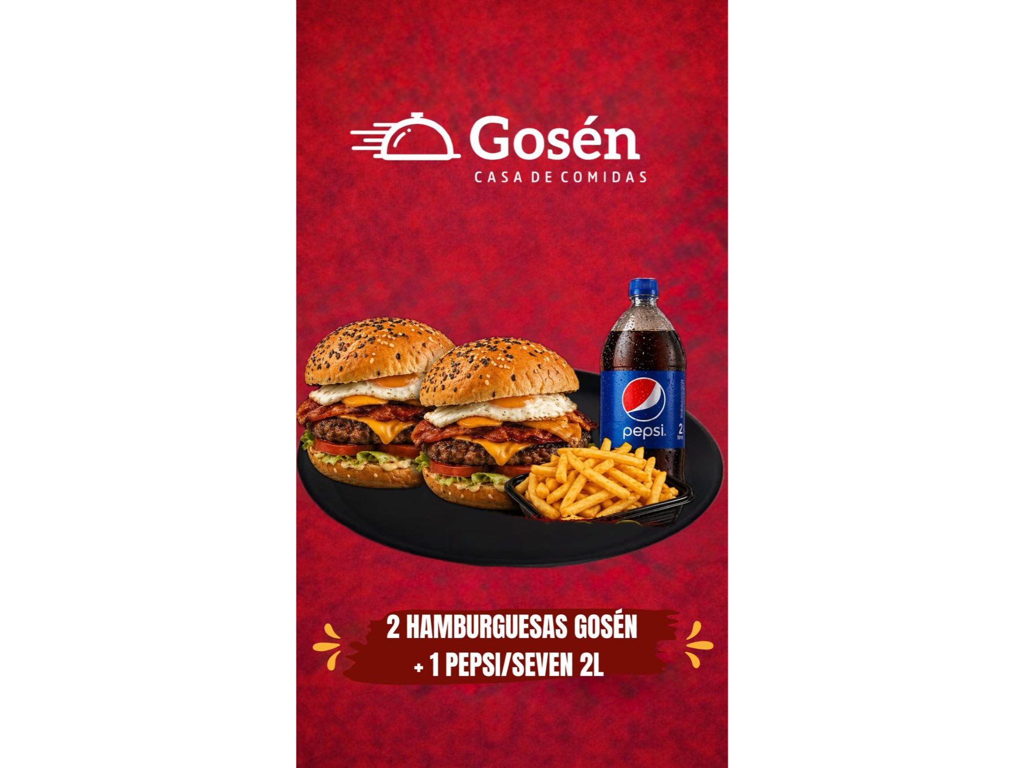 PROMO 2 CHESSE BURGUER + 1 GASEOSA 2LT
