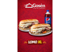 2 Lomito Completos XL +Papas fritas + 1 GASEOSA DE REGALO ! (PEPSI O 7UP 2LTS)
