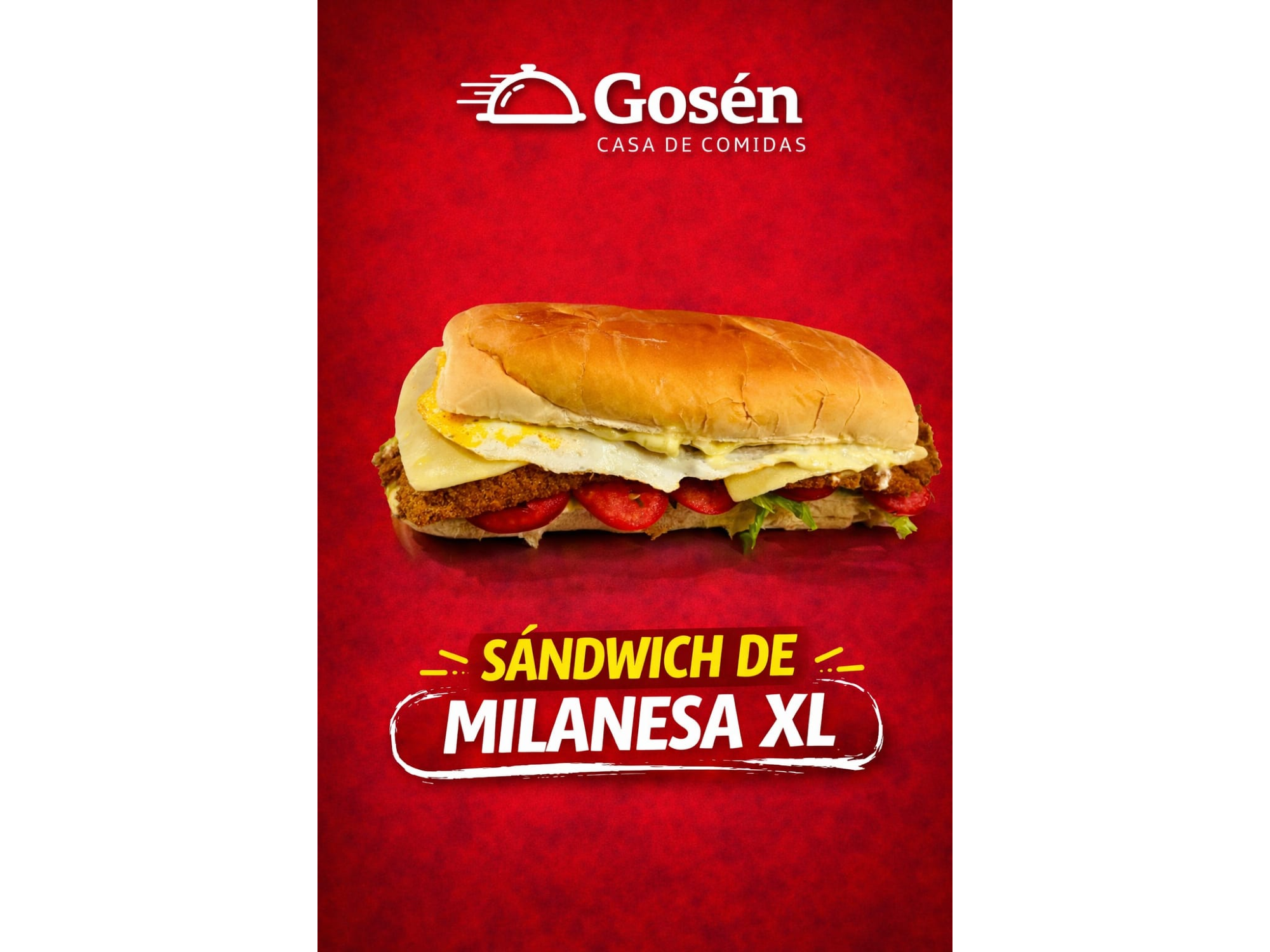 Sanguche de Milanesa XL Completo + Papas fritas