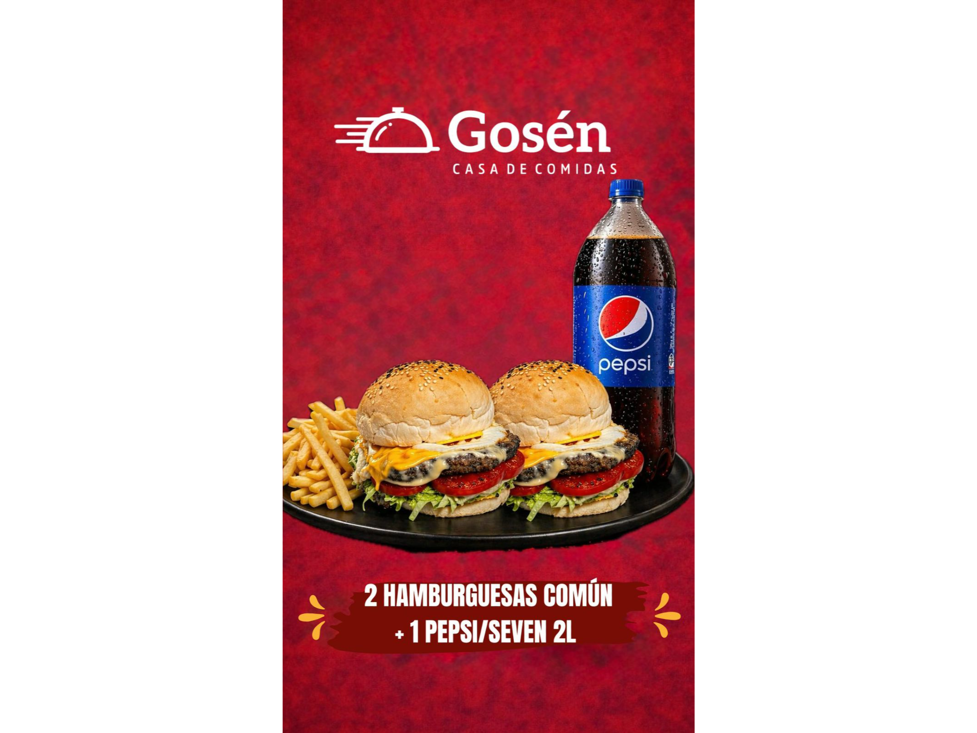 PROMO 2 BURGUER'S SIMPLE + 1 GASEOSA 2LT