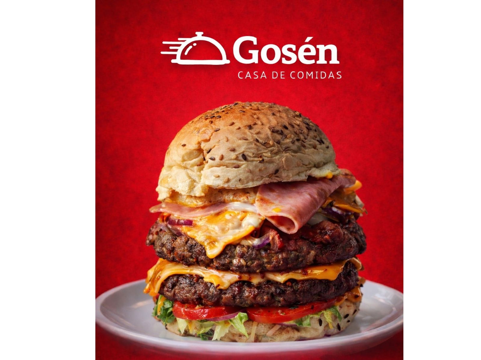 Hamburguesa SUPER GOSEN + Papas fritas X2