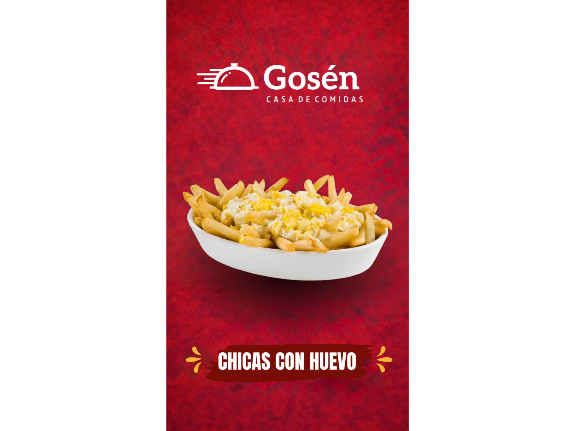 PAPAS FRITAS CHICAS CON HUEVO
