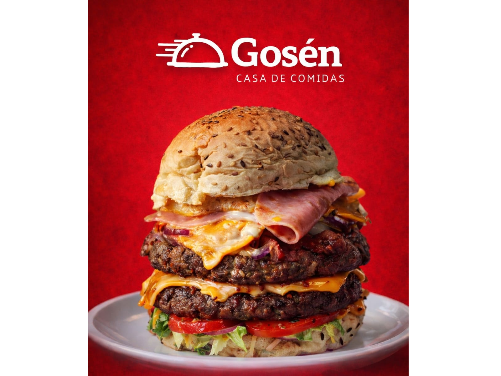 Hamburguesa SUPER GOSEN + Papas fritas