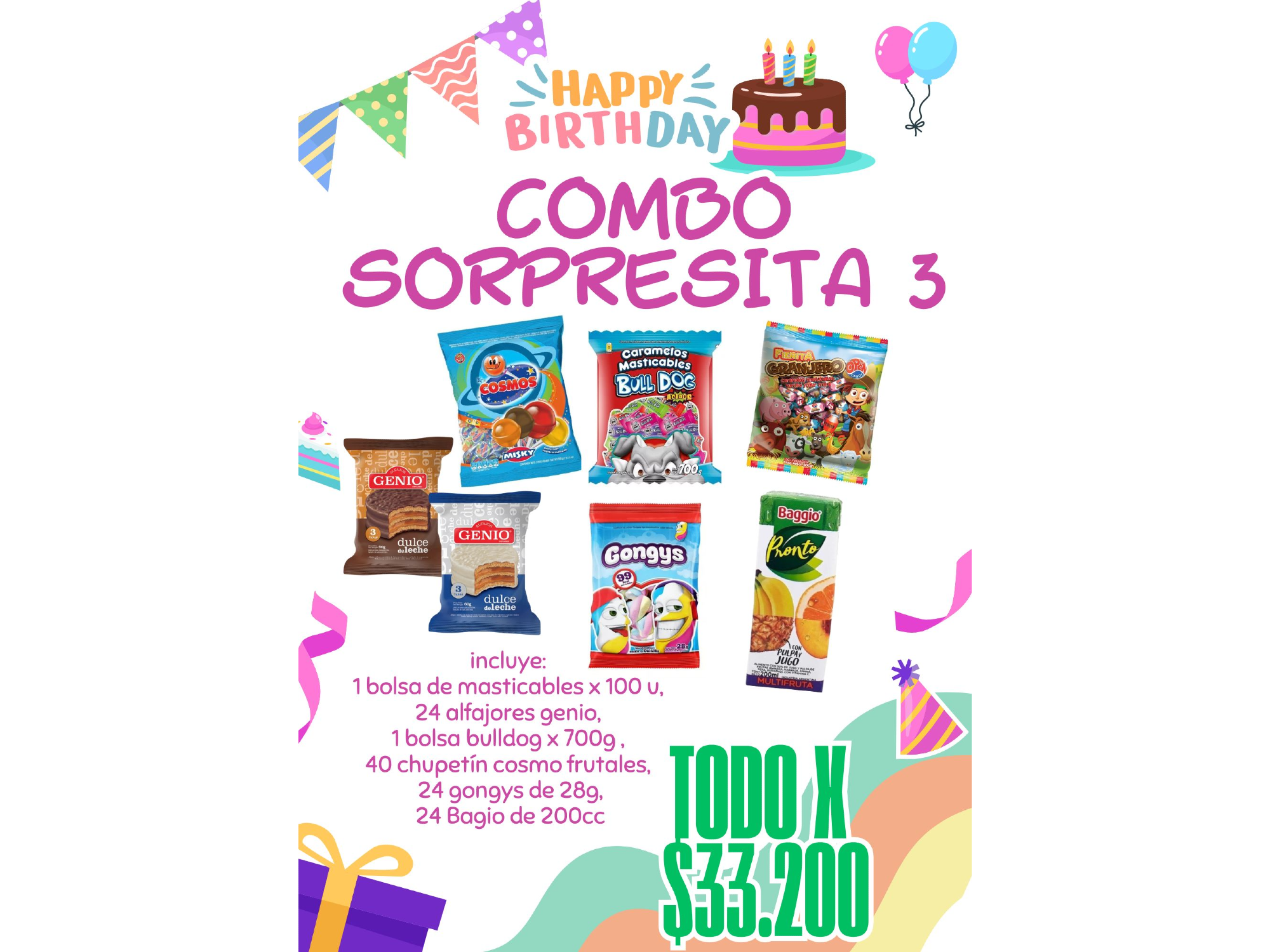 COMBOS DE SORPRESAS N°3