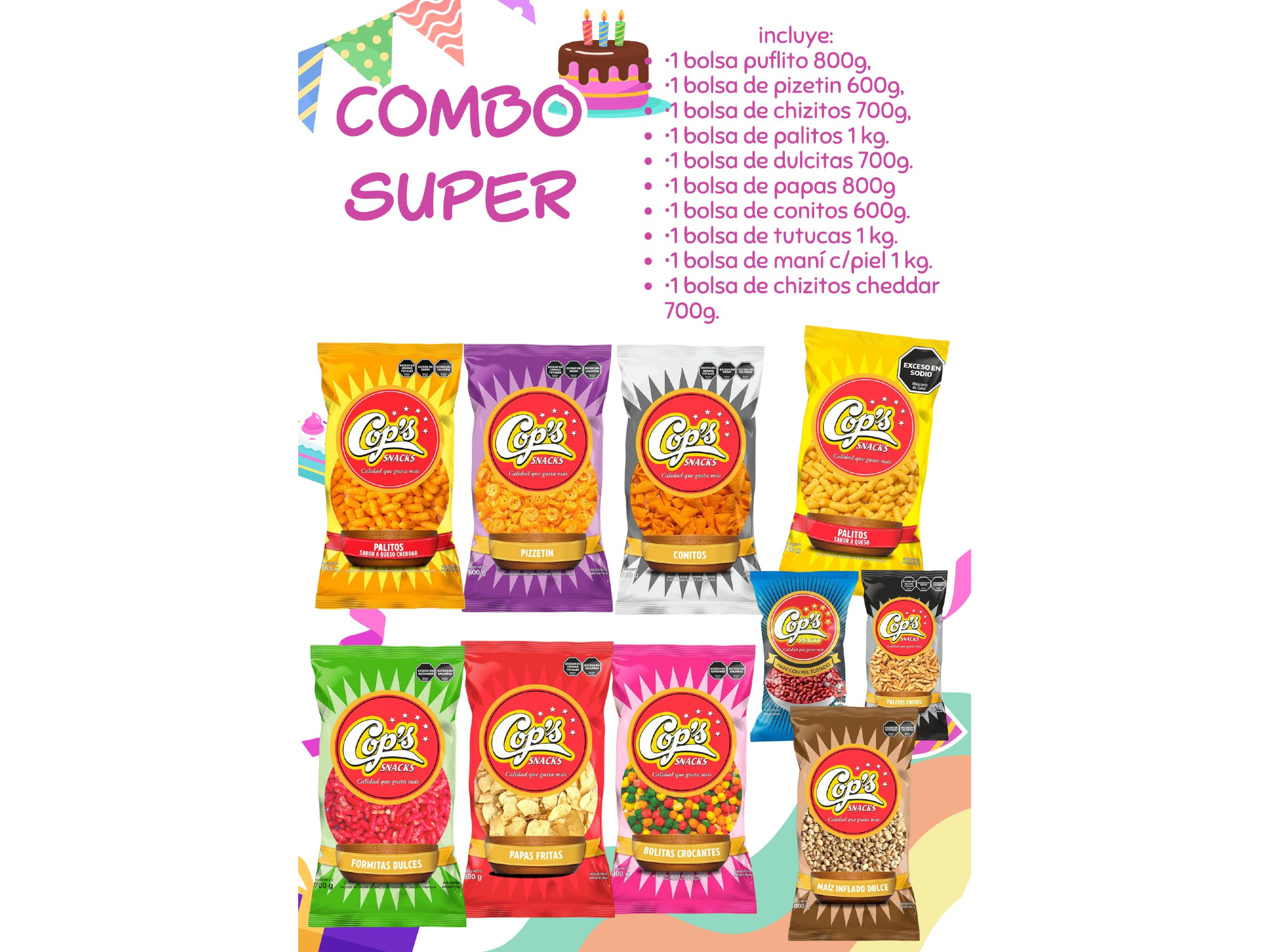 COMBOS DE SNACK -SUPER-