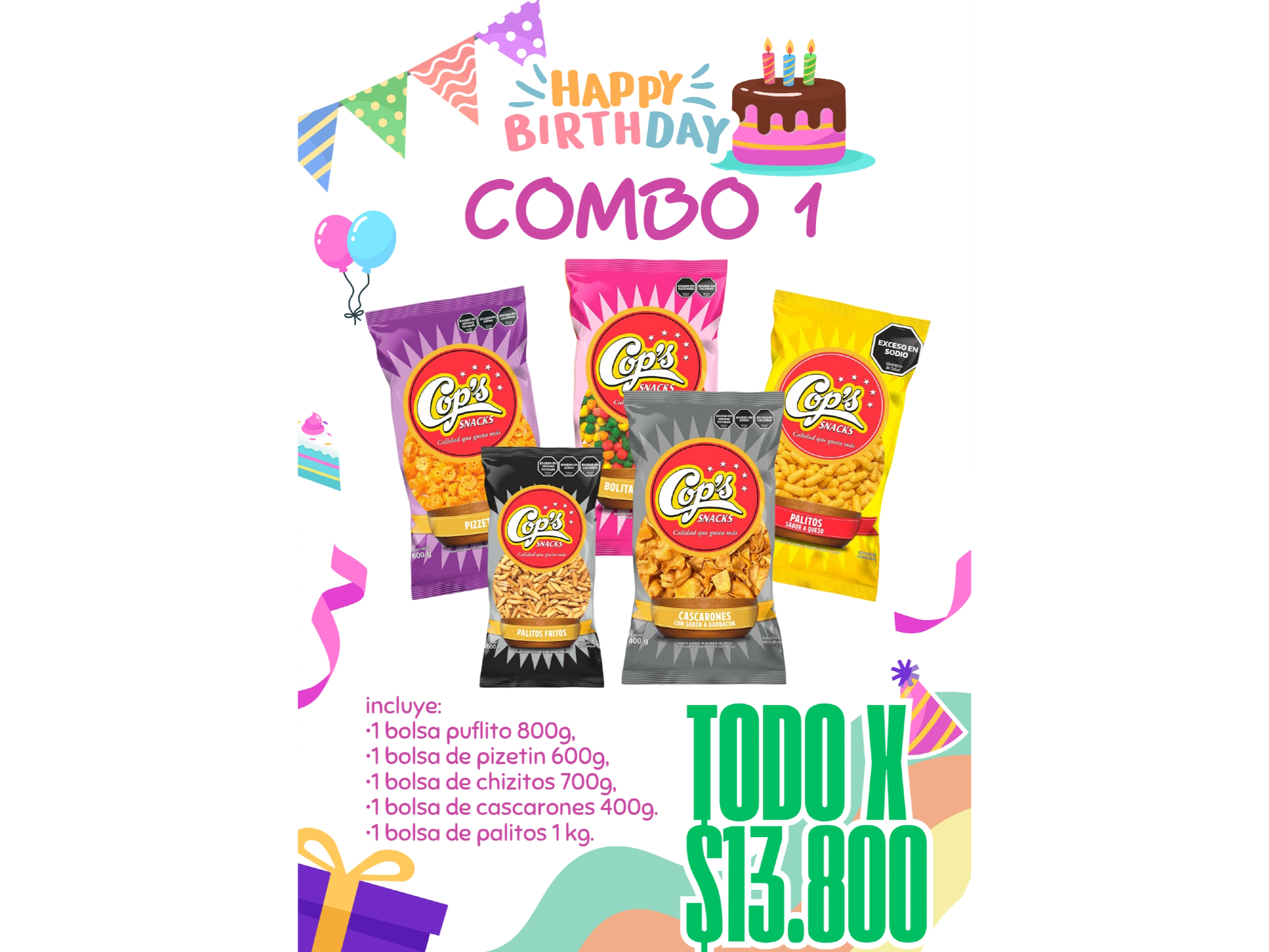 COMBOS DE SNACK N° 1