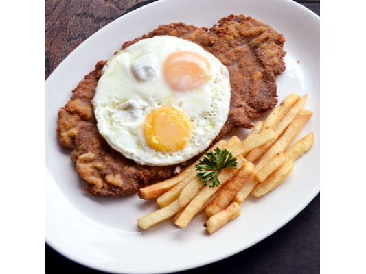 Milanesa a caballo