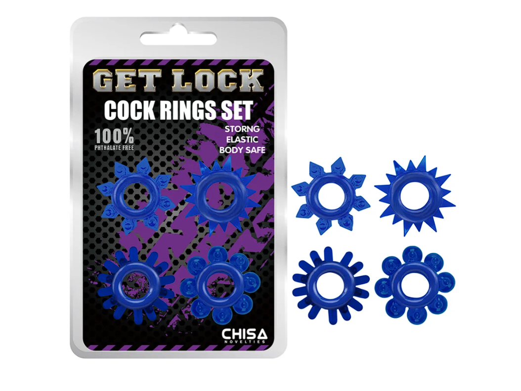 Kit 4 anillo para pene GetLock