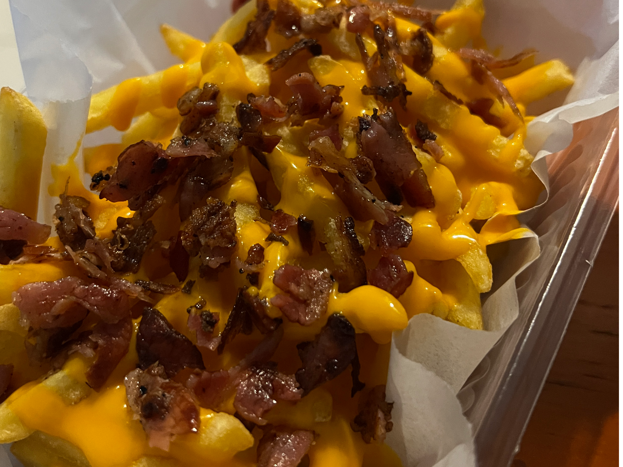 PAPAS CHEDDAR Y BACON
