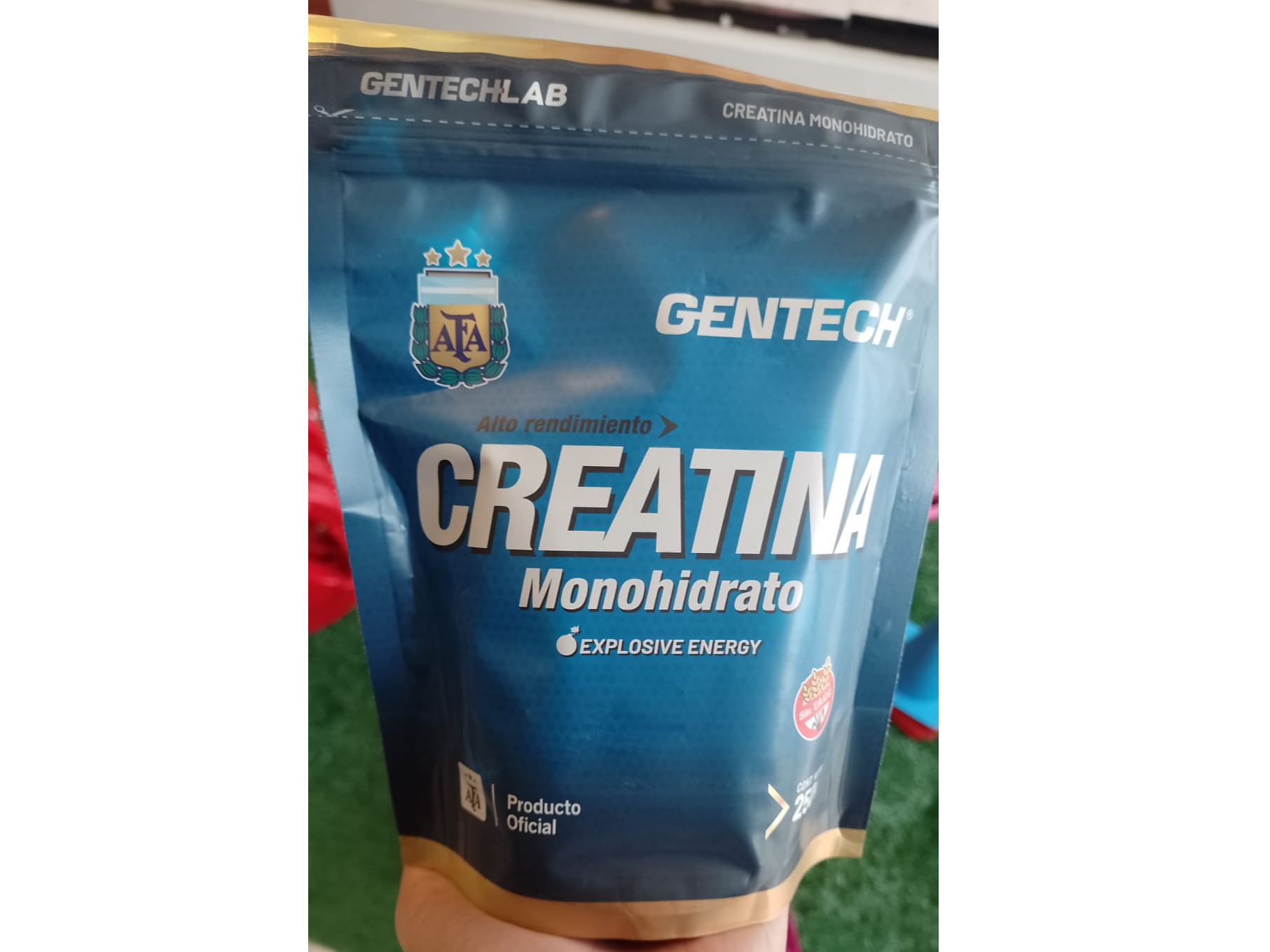 creatina gentech  monohidrato 250grs