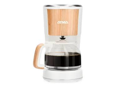 CAFETERA ATMA 12 POCILLOS BLANCA - MADERA