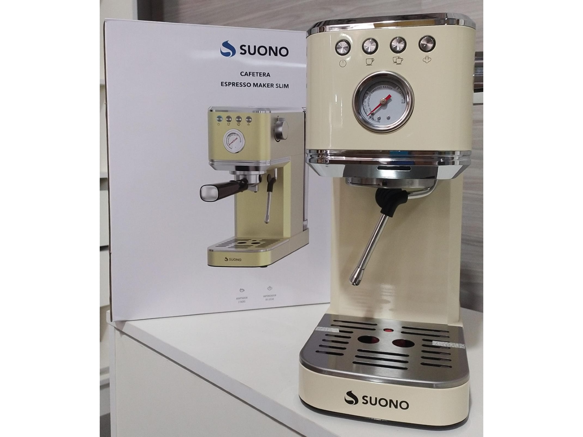 CAFETERA ESPRESSO MAKER SLIM SUONO - 20 BAR - 1,1 L - 1350 WATTS