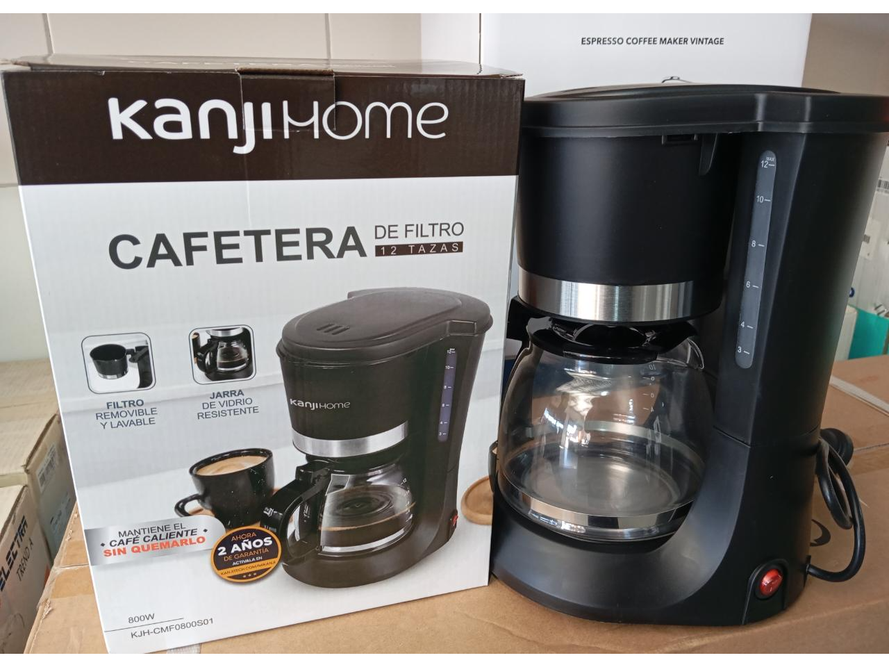 CAFETERA DE FILTRO 12 TAZAS