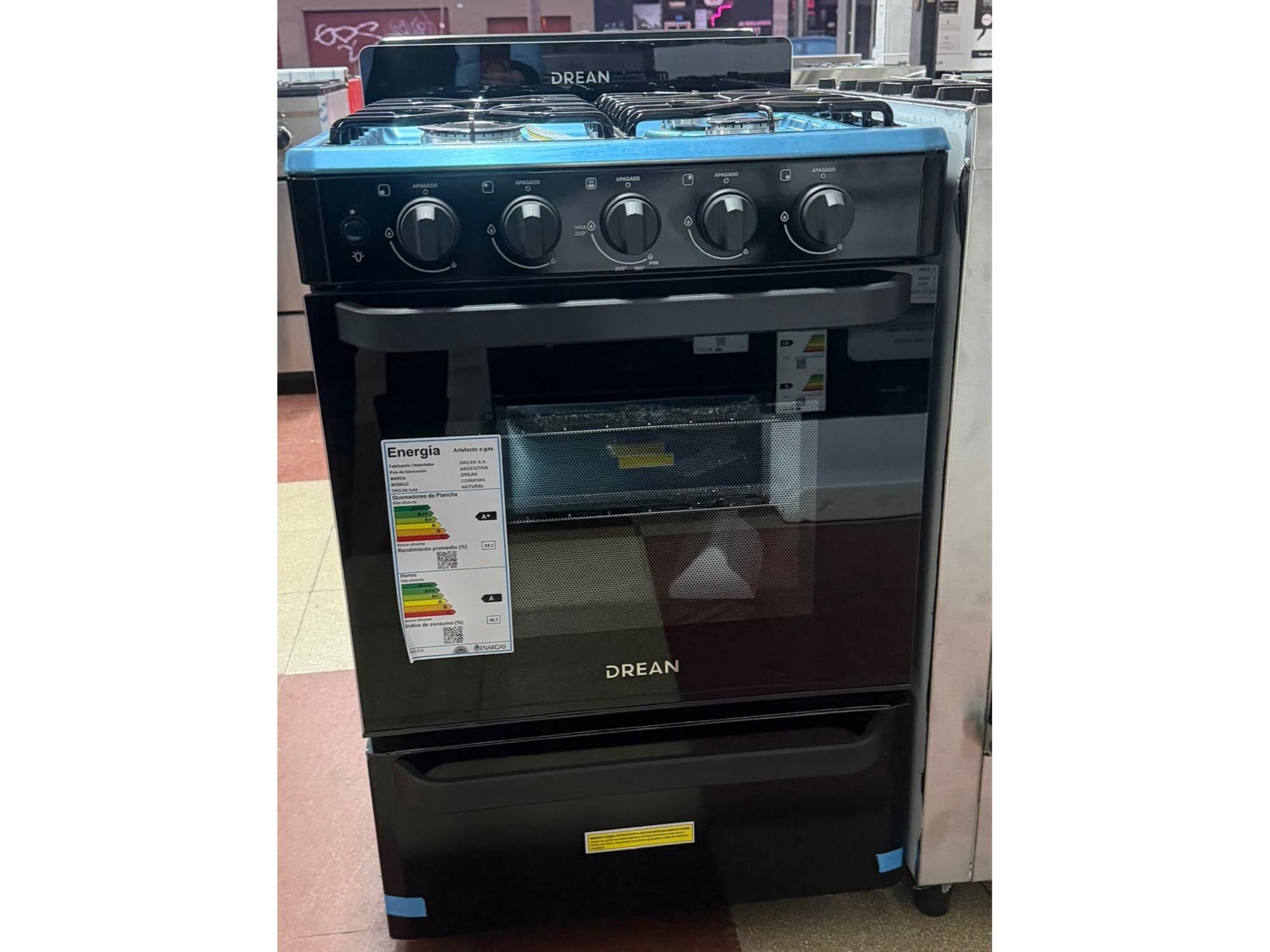 Cocina 4 hornallas DREAN