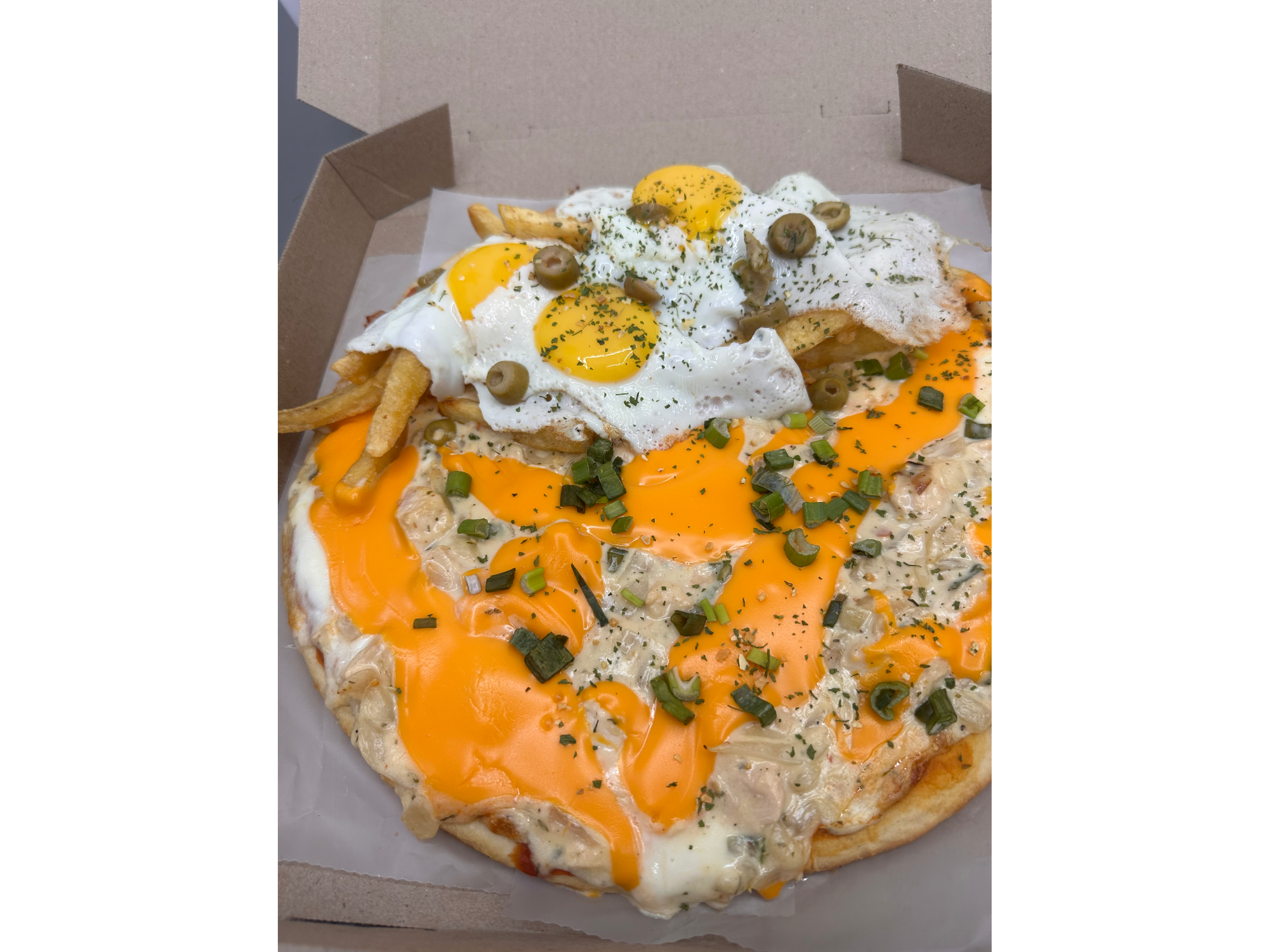 Pizzas pollo con cheddar