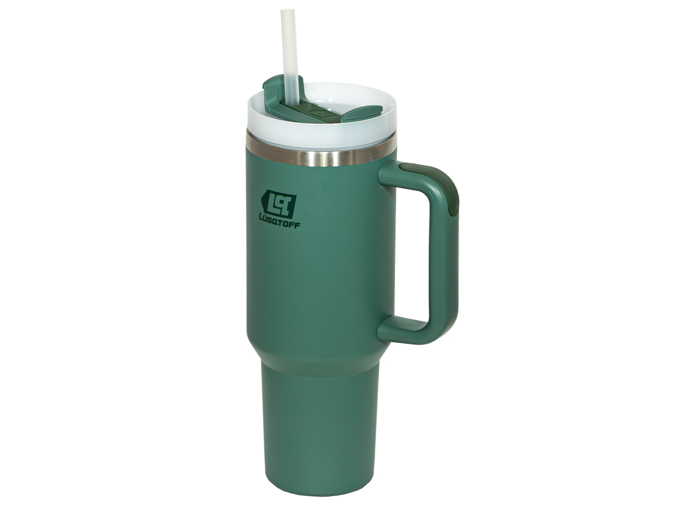 Vaso termico verde 1,2 lts con tapa - Lusqtoff