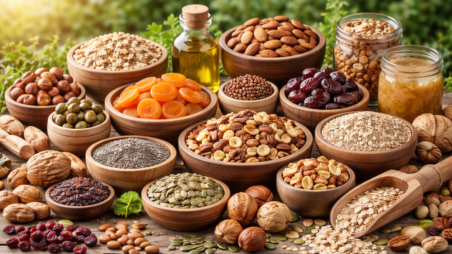 Frutos secos, Cereales , Legumbres, Semillas, Especias