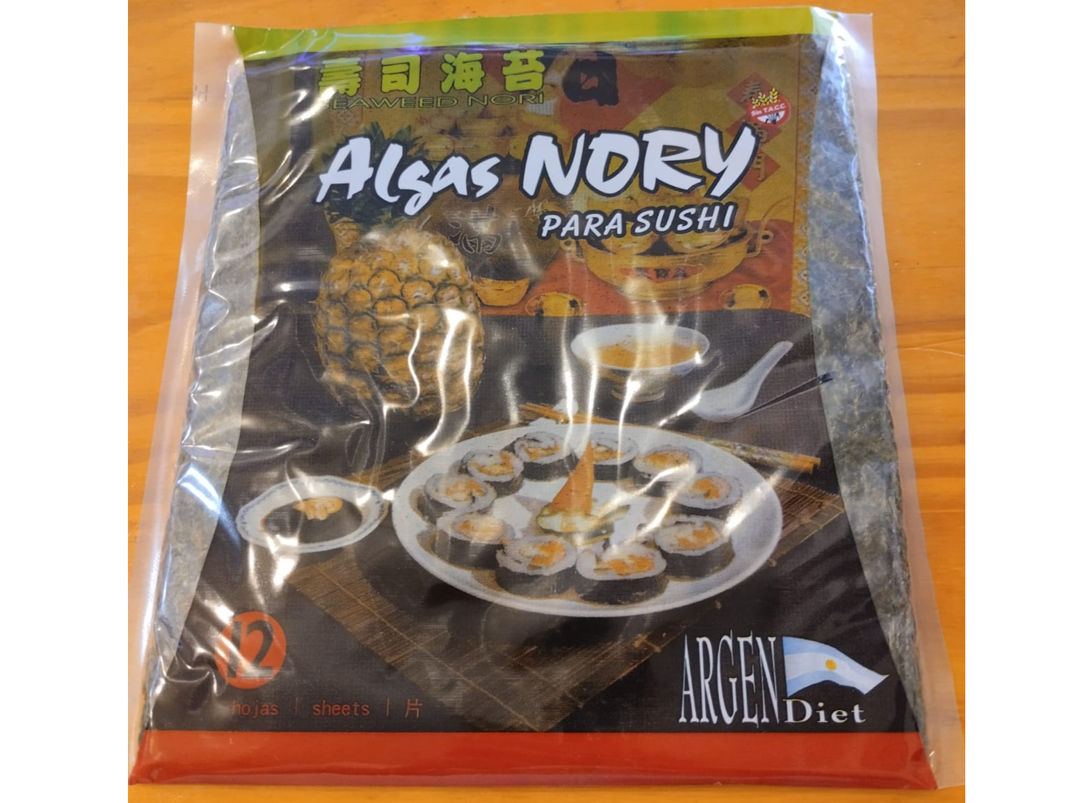 Alga Nory para Sushi "Argendiet"