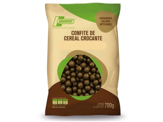Cereal confite bañado con chocolate negro Argenfrut 700 gr