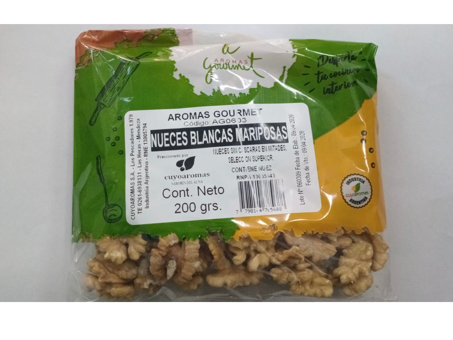 NUECES MARIPOSA X 200g.