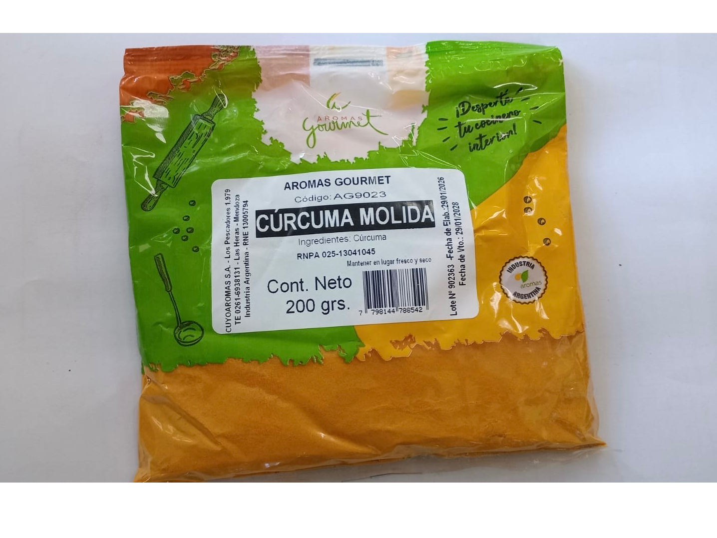 CÚRCUMA MOLIDA X 200g.