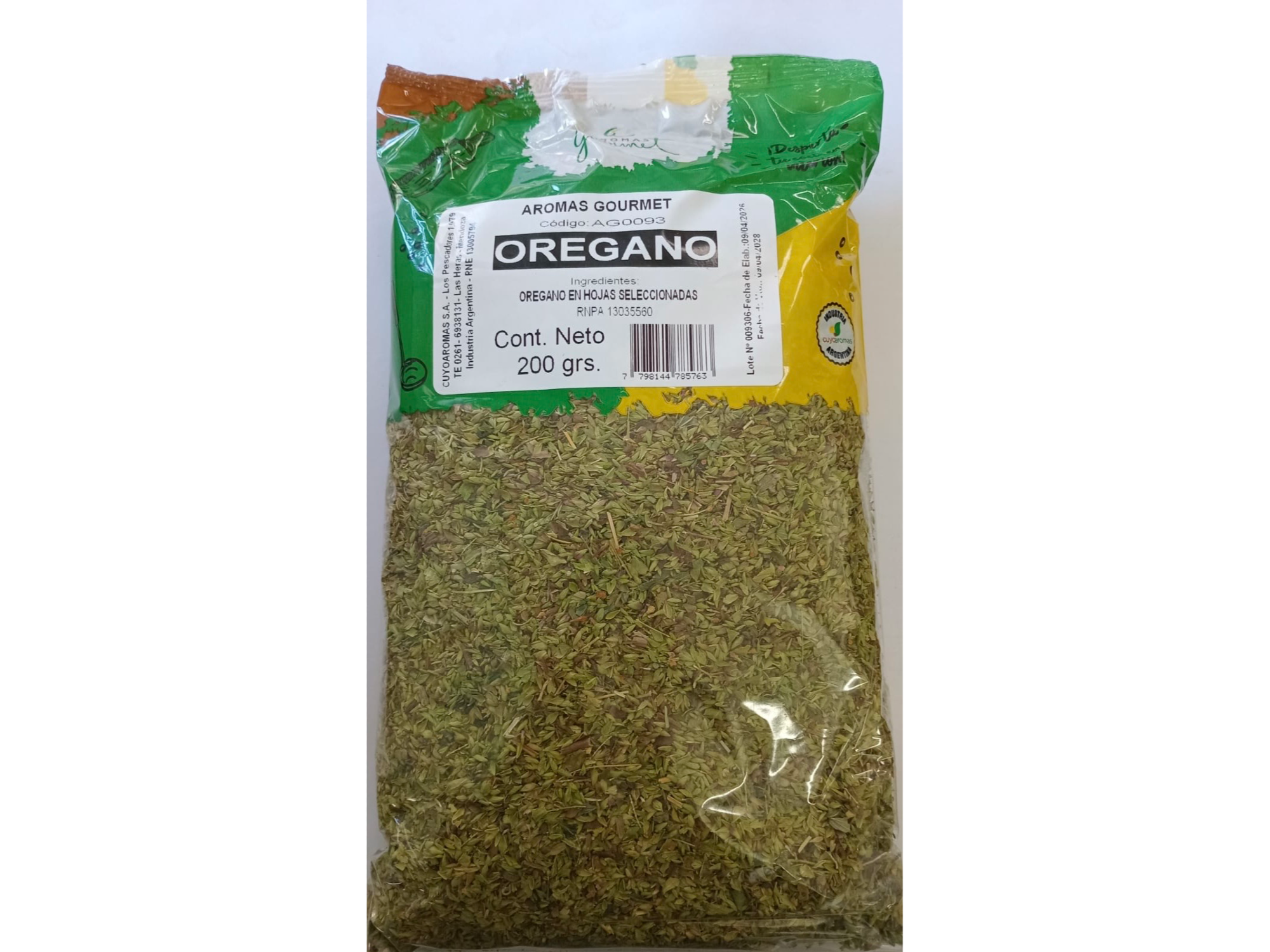 ORÉGANO X 200g.