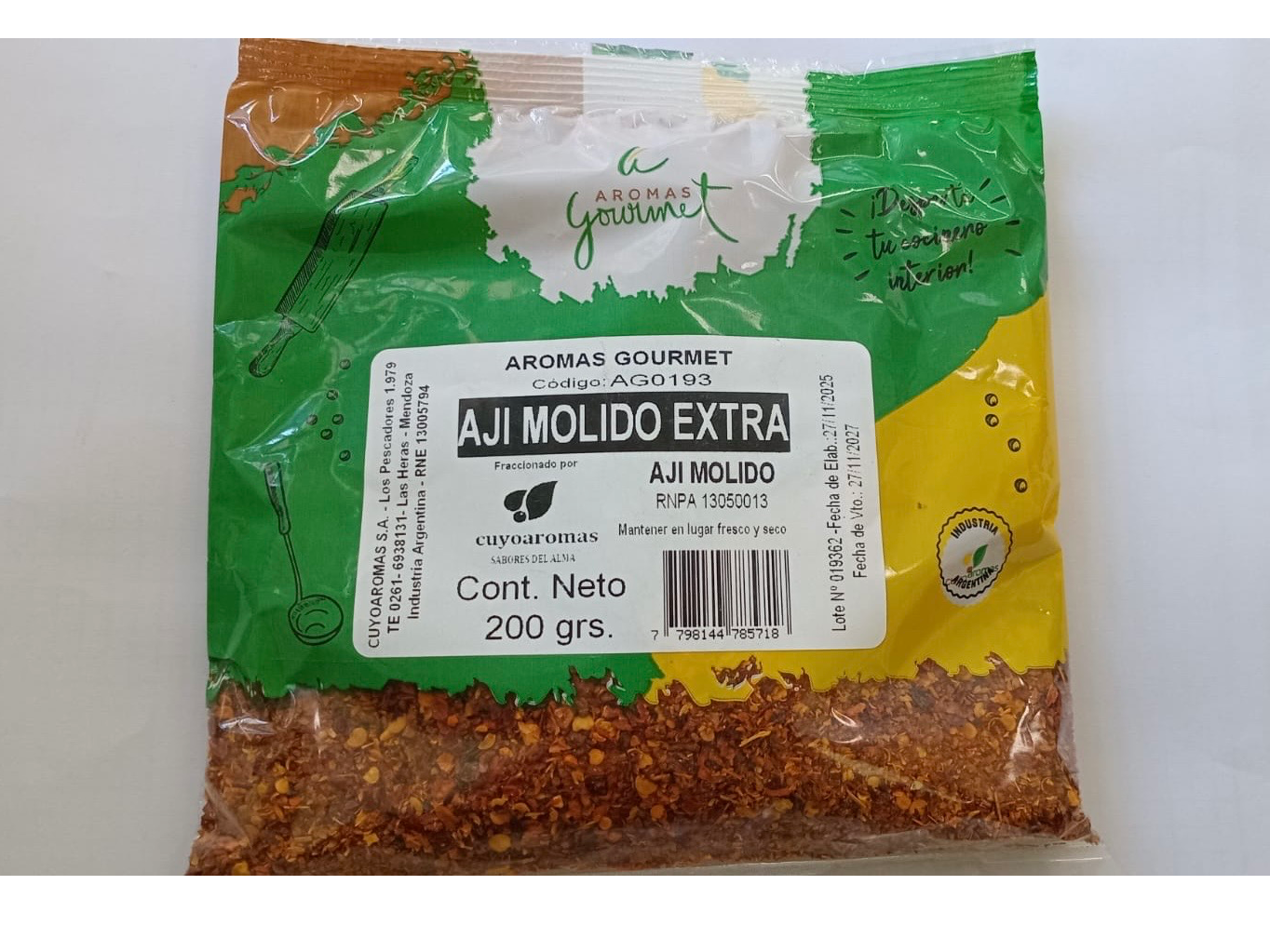 AJÍ MOLIDO X 200g.